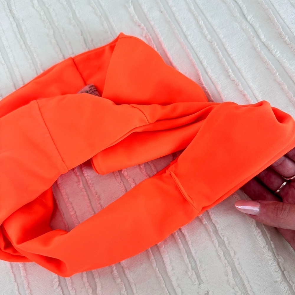 Shein Neon Orange High Waisted Strapless Bikini Size S - Picture 4 of 4